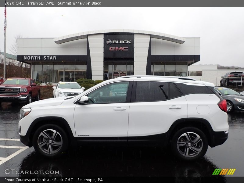 Summit White / Jet Black 2020 GMC Terrain SLT AWD
