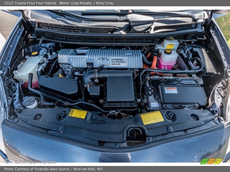 Winter Gray Metallic / Misty Gray 2013 Toyota Prius Four Hybrid