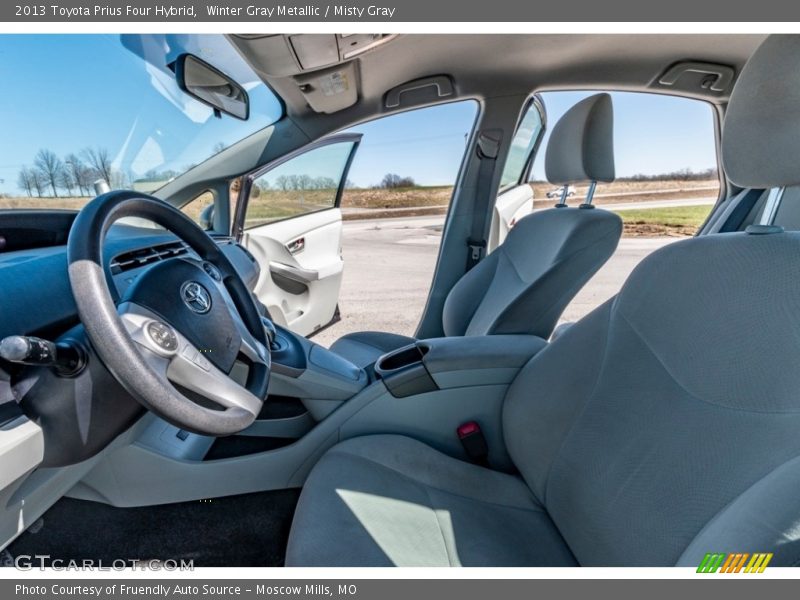 Winter Gray Metallic / Misty Gray 2013 Toyota Prius Four Hybrid