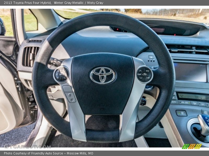 Winter Gray Metallic / Misty Gray 2013 Toyota Prius Four Hybrid