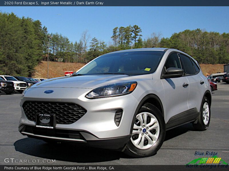Ingot Silver Metallic / Dark Earth Gray 2020 Ford Escape S