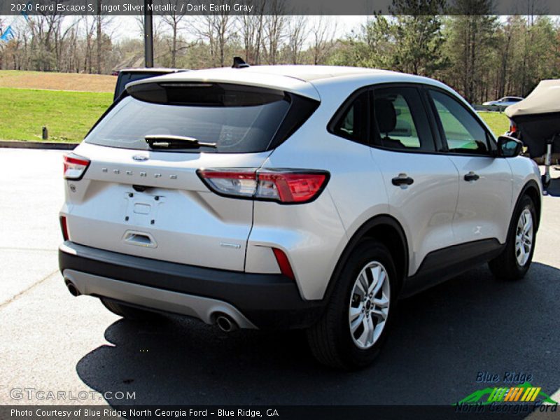 Ingot Silver Metallic / Dark Earth Gray 2020 Ford Escape S