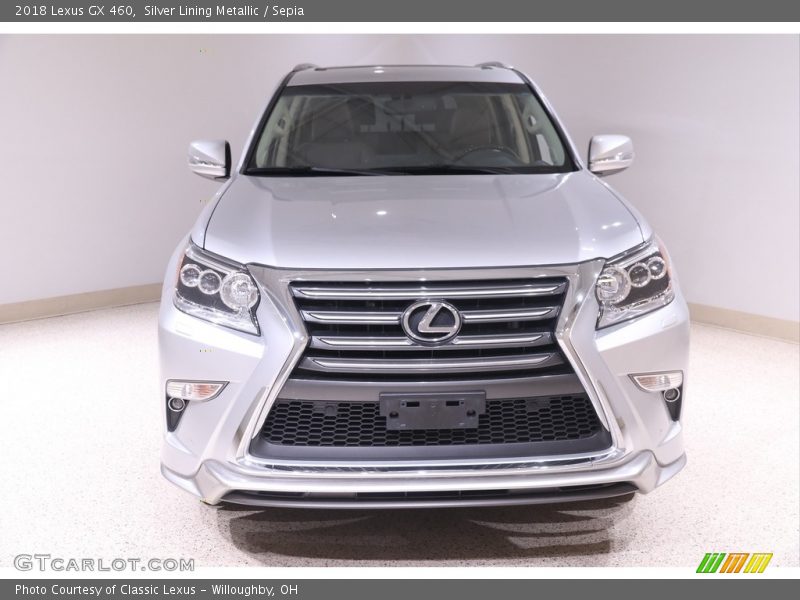 Silver Lining Metallic / Sepia 2018 Lexus GX 460