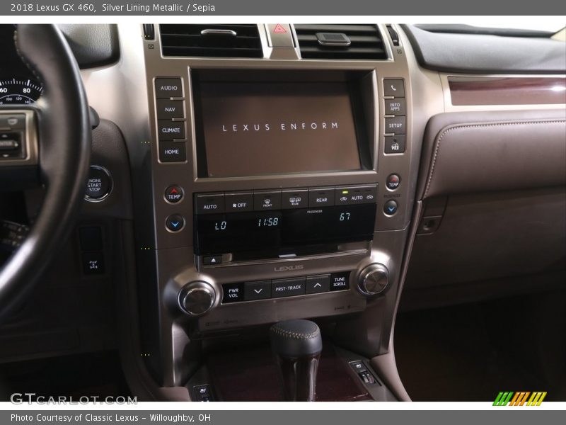 Silver Lining Metallic / Sepia 2018 Lexus GX 460