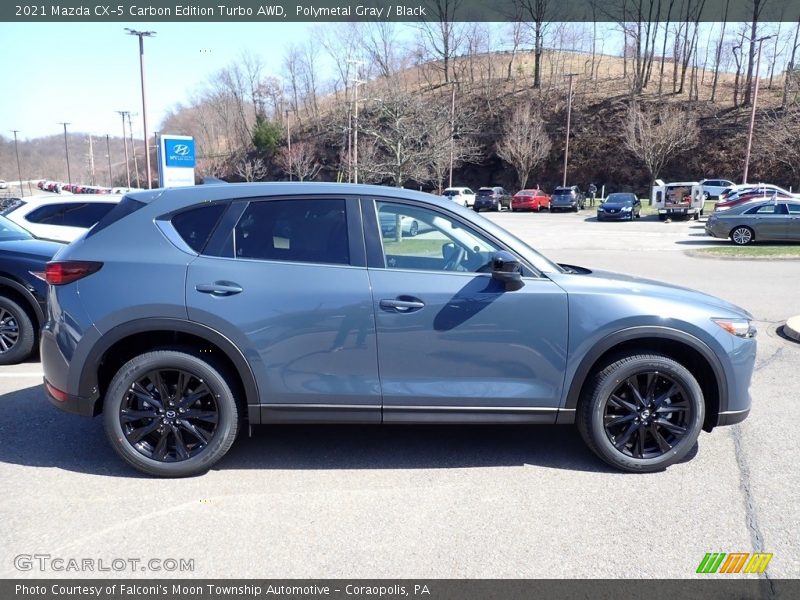 Polymetal Gray / Black 2021 Mazda CX-5 Carbon Edition Turbo AWD