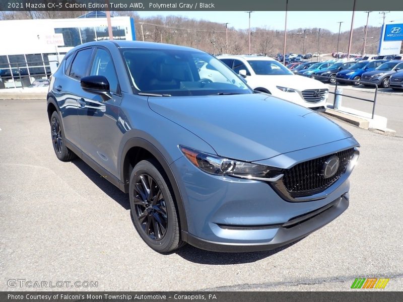 Polymetal Gray / Black 2021 Mazda CX-5 Carbon Edition Turbo AWD