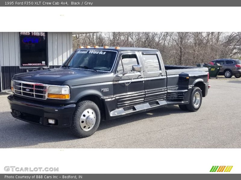 Black / Grey 1995 Ford F350 XLT Crew Cab 4x4