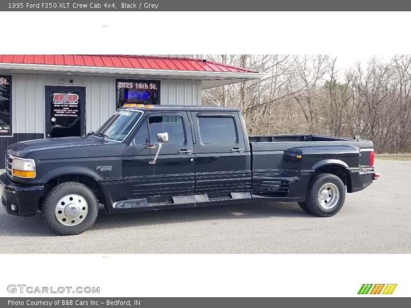 Black / Grey 1995 Ford F350 XLT Crew Cab 4x4