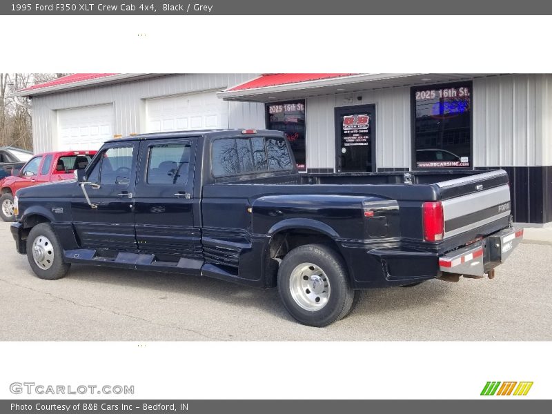 Black / Grey 1995 Ford F350 XLT Crew Cab 4x4