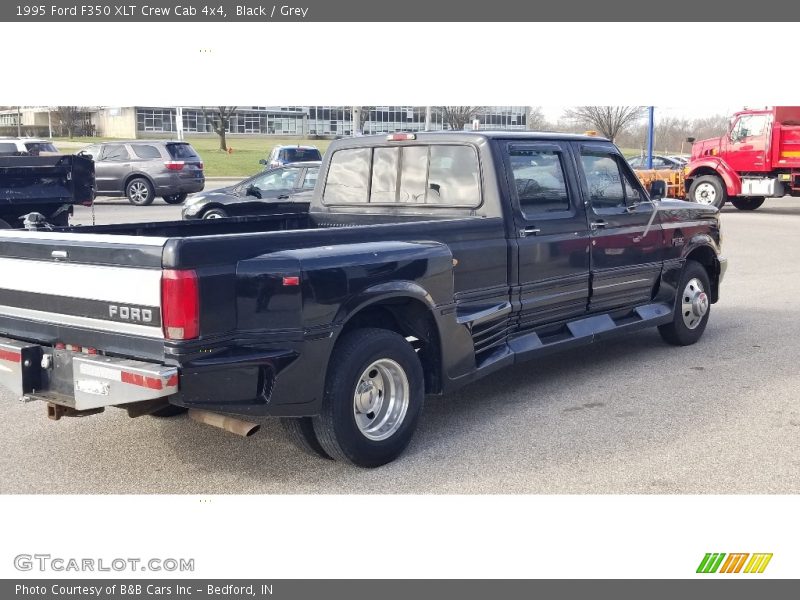 Black / Grey 1995 Ford F350 XLT Crew Cab 4x4