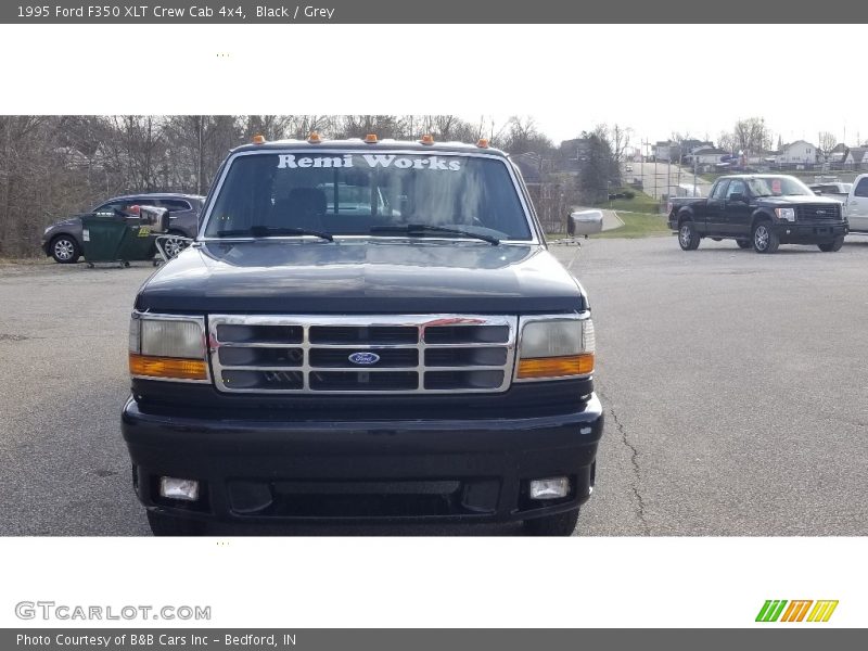 Black / Grey 1995 Ford F350 XLT Crew Cab 4x4