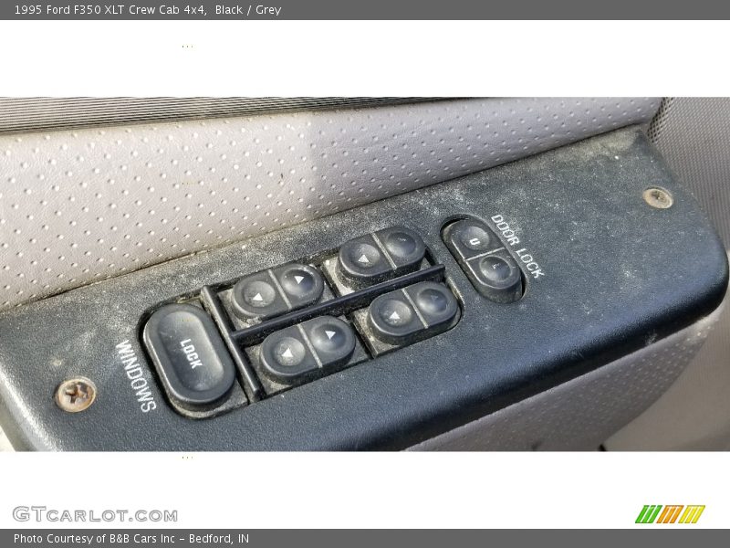 Black / Grey 1995 Ford F350 XLT Crew Cab 4x4