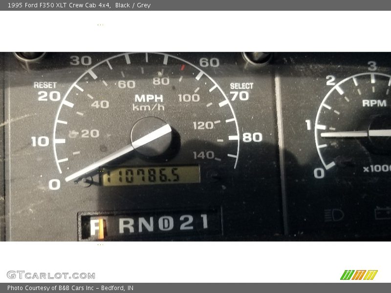 Black / Grey 1995 Ford F350 XLT Crew Cab 4x4