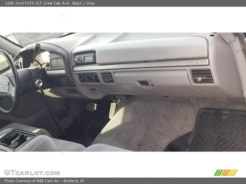Black / Grey 1995 Ford F350 XLT Crew Cab 4x4