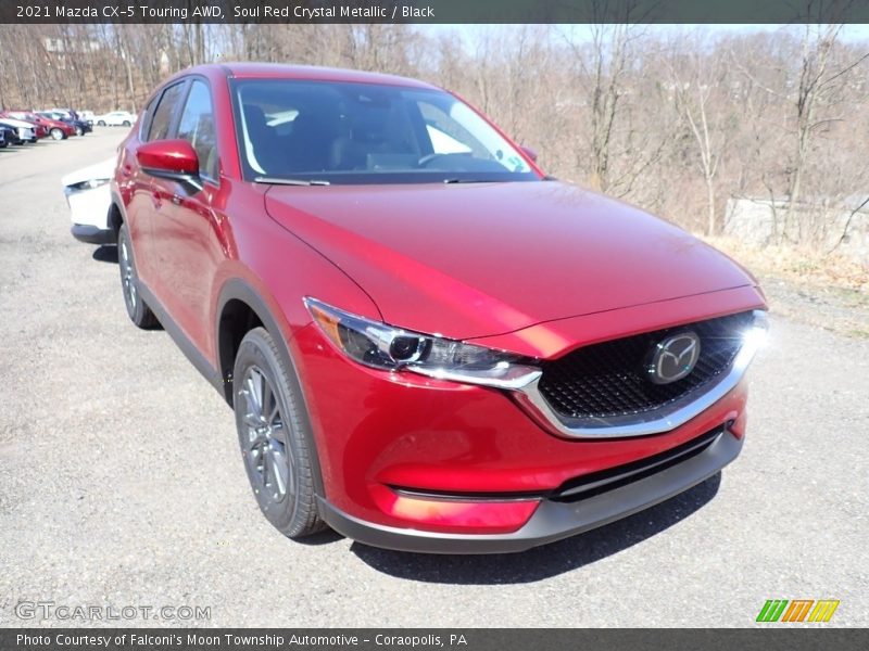 Soul Red Crystal Metallic / Black 2021 Mazda CX-5 Touring AWD