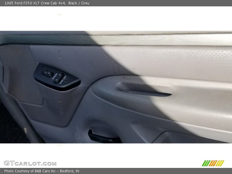 Black / Grey 1995 Ford F350 XLT Crew Cab 4x4