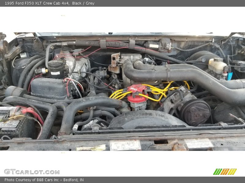 Black / Grey 1995 Ford F350 XLT Crew Cab 4x4