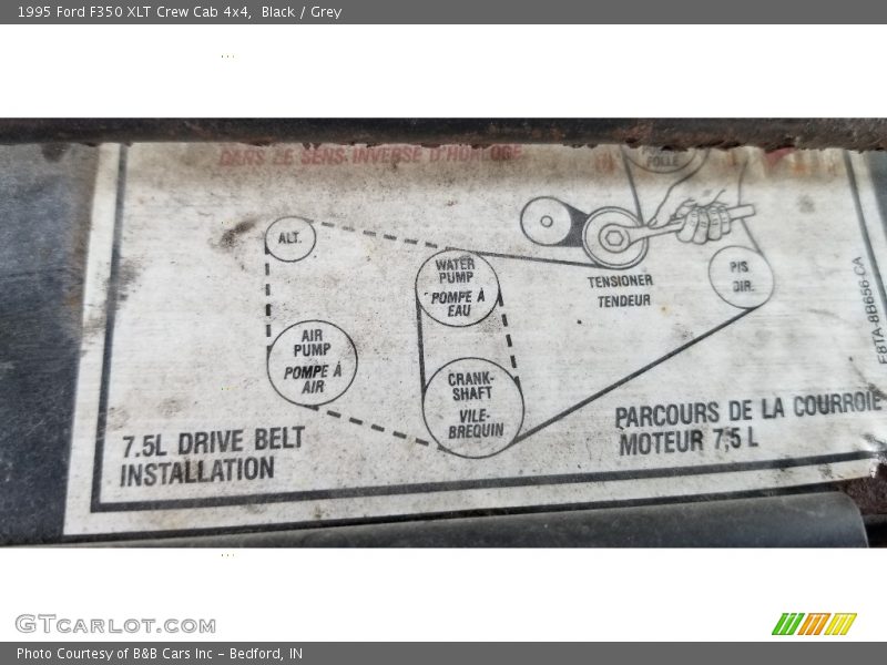Black / Grey 1995 Ford F350 XLT Crew Cab 4x4