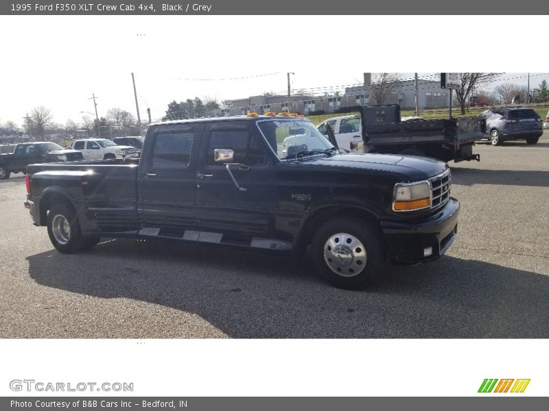 Black / Grey 1995 Ford F350 XLT Crew Cab 4x4