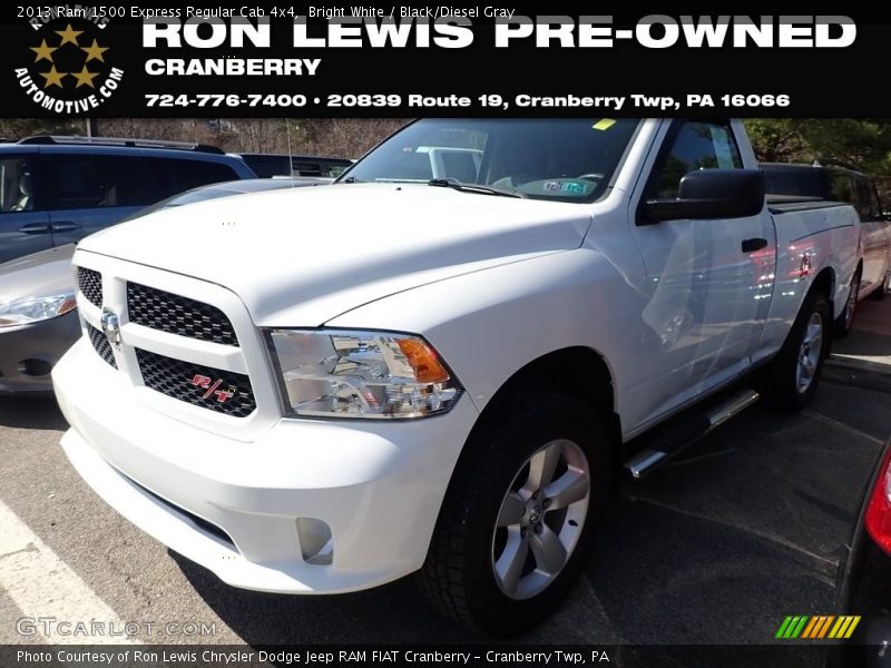 Bright White / Black/Diesel Gray 2013 Ram 1500 Express Regular Cab 4x4