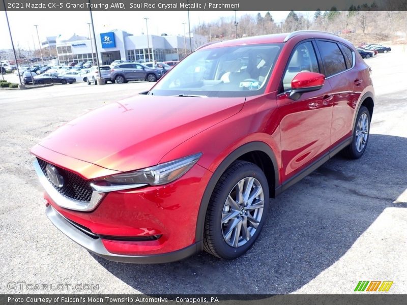 Soul Red Crystal Metallic / Parchment 2021 Mazda CX-5 Grand Touring AWD