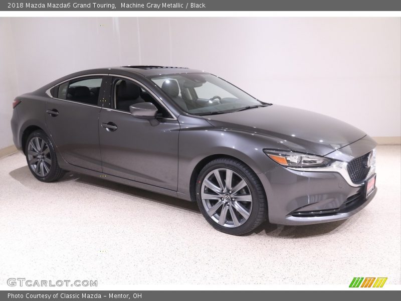 Machine Gray Metallic / Black 2018 Mazda Mazda6 Grand Touring