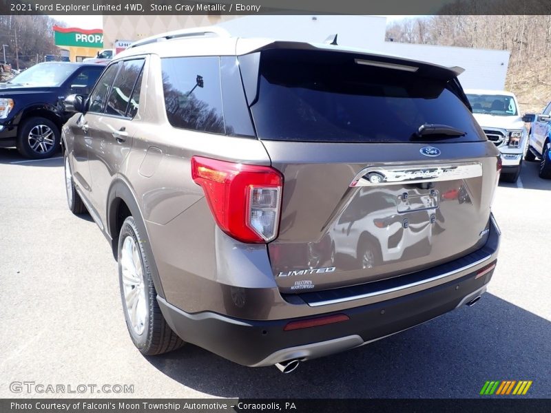 Stone Gray Metallic / Ebony 2021 Ford Explorer Limited 4WD