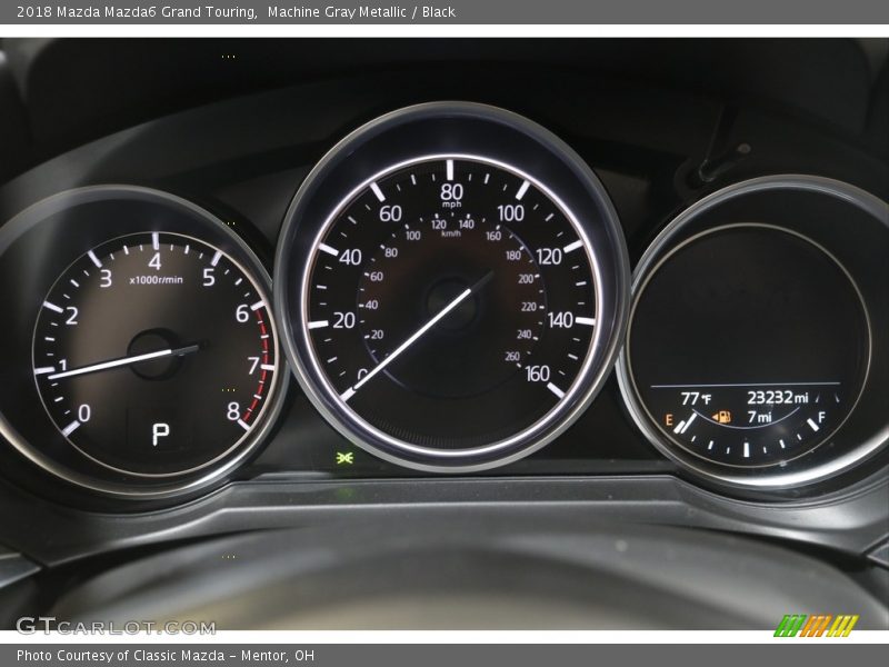 Machine Gray Metallic / Black 2018 Mazda Mazda6 Grand Touring