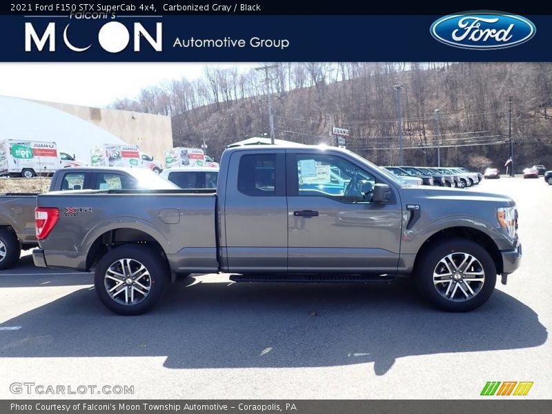 Carbonized Gray / Black 2021 Ford F150 STX SuperCab 4x4