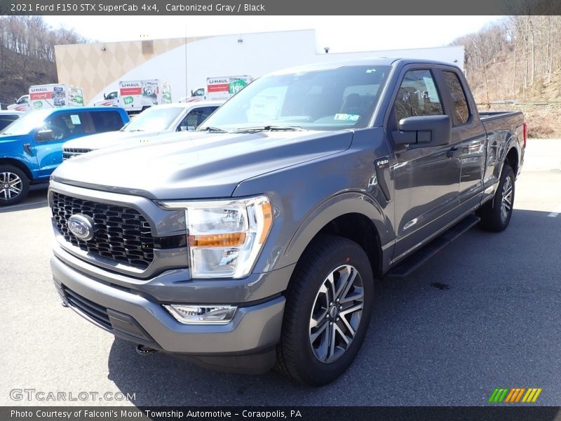 Carbonized Gray / Black 2021 Ford F150 STX SuperCab 4x4