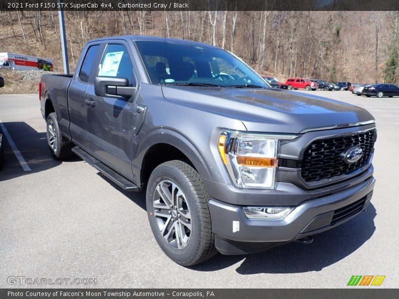 Carbonized Gray / Black 2021 Ford F150 STX SuperCab 4x4