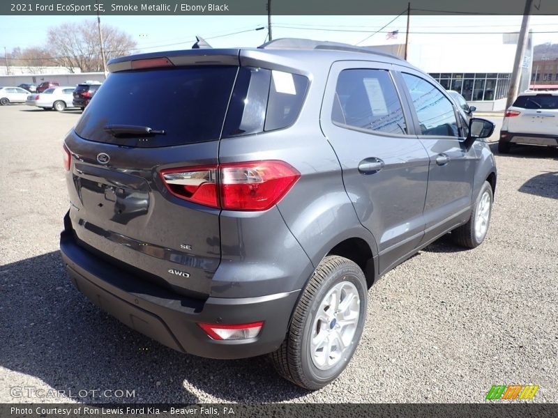 Smoke Metallic / Ebony Black 2021 Ford EcoSport SE