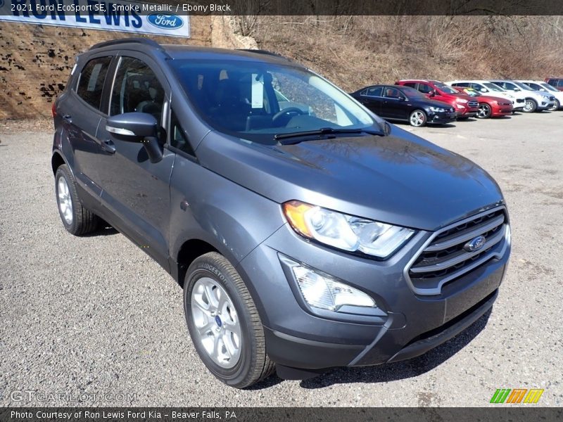 Smoke Metallic / Ebony Black 2021 Ford EcoSport SE