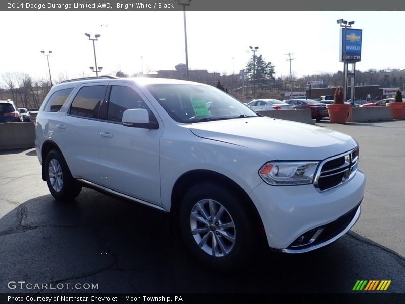 Bright White / Black 2014 Dodge Durango Limited AWD