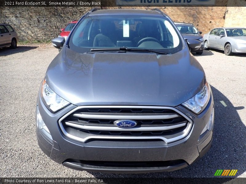 Smoke Metallic / Ebony Black 2021 Ford EcoSport SE