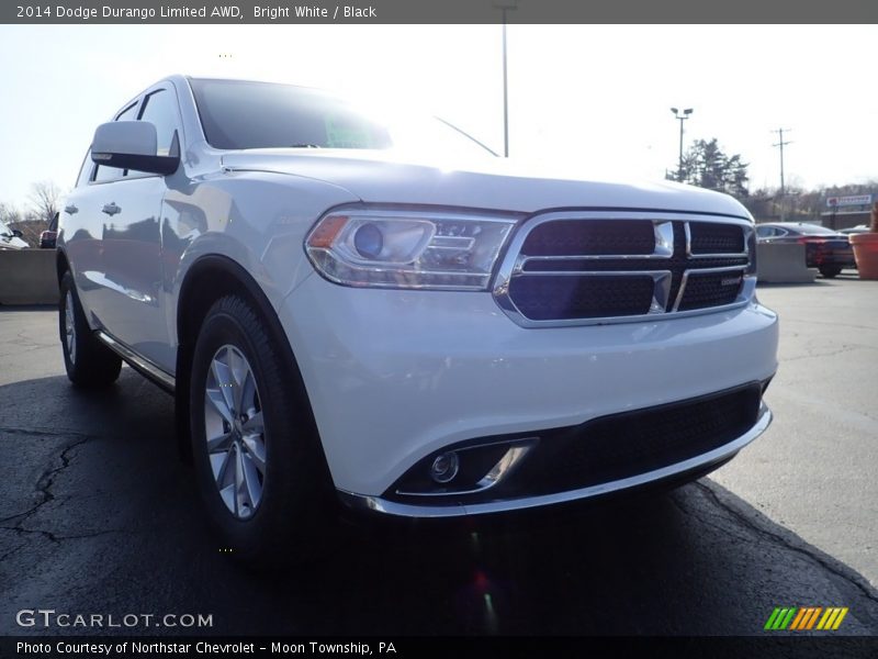 Bright White / Black 2014 Dodge Durango Limited AWD