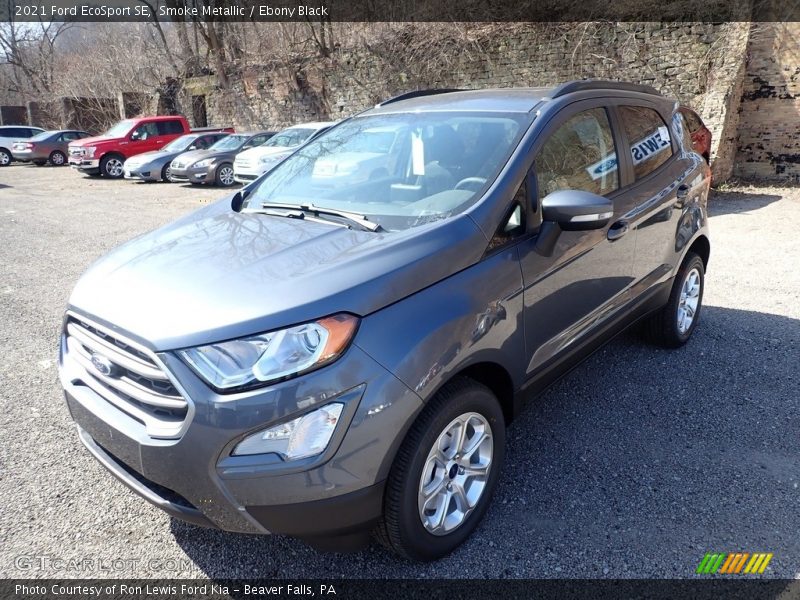Smoke Metallic / Ebony Black 2021 Ford EcoSport SE
