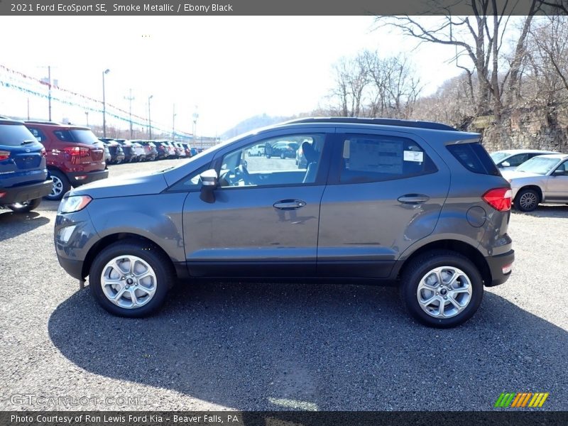 Smoke Metallic / Ebony Black 2021 Ford EcoSport SE