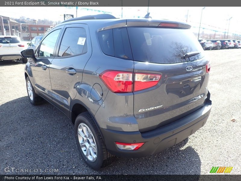 Smoke Metallic / Ebony Black 2021 Ford EcoSport SE