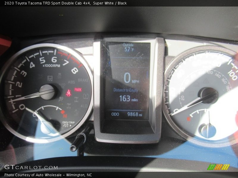 Super White / Black 2020 Toyota Tacoma TRD Sport Double Cab 4x4
