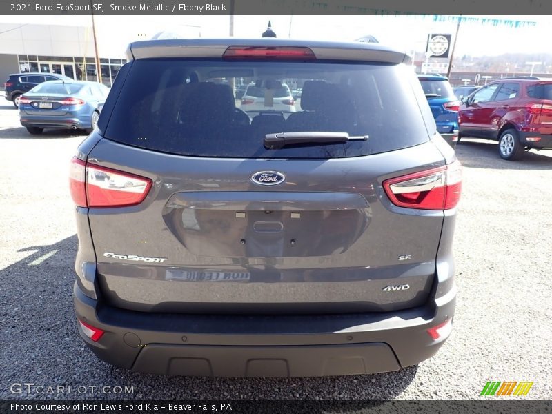 Smoke Metallic / Ebony Black 2021 Ford EcoSport SE
