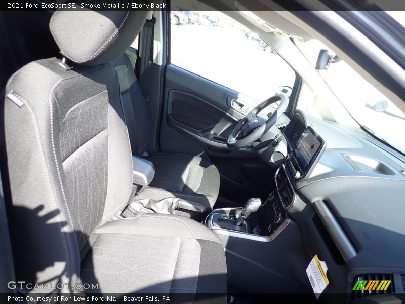 Smoke Metallic / Ebony Black 2021 Ford EcoSport SE