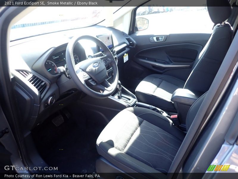 Smoke Metallic / Ebony Black 2021 Ford EcoSport SE