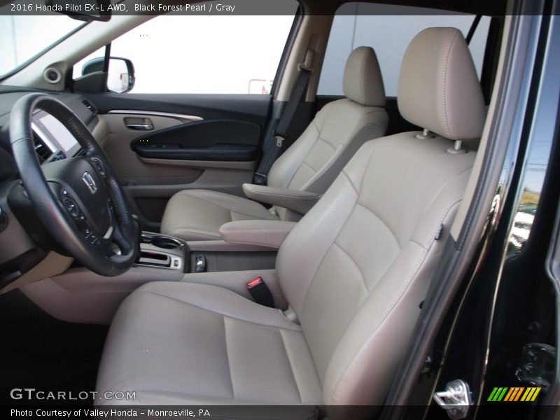 Black Forest Pearl / Gray 2016 Honda Pilot EX-L AWD