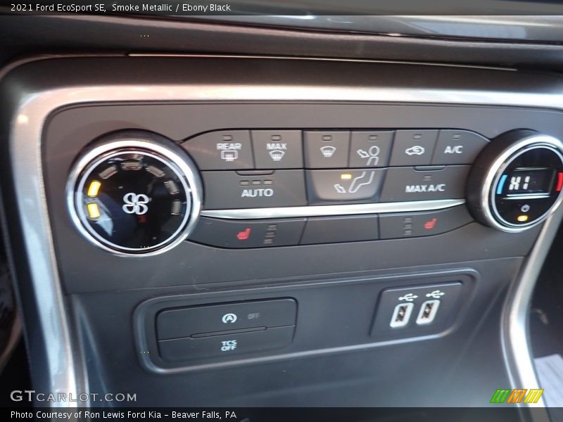 Smoke Metallic / Ebony Black 2021 Ford EcoSport SE