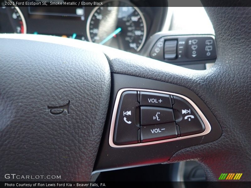 Smoke Metallic / Ebony Black 2021 Ford EcoSport SE