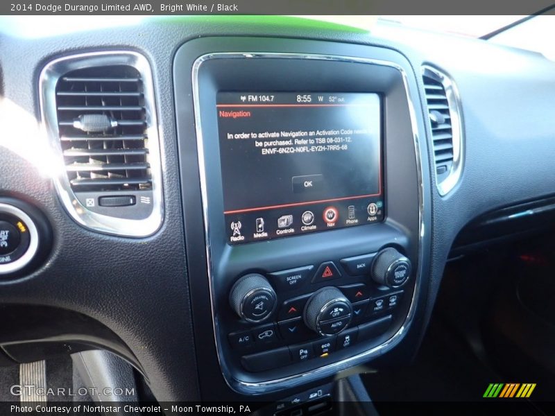 Bright White / Black 2014 Dodge Durango Limited AWD