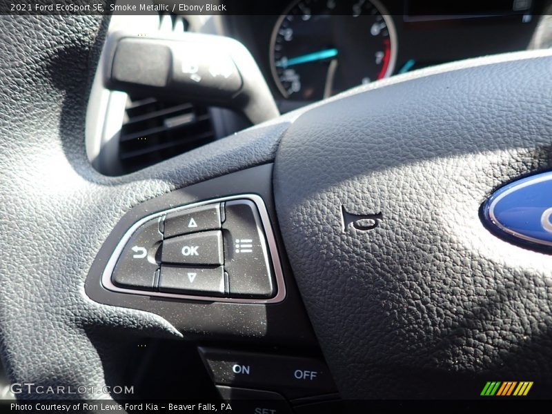 Smoke Metallic / Ebony Black 2021 Ford EcoSport SE