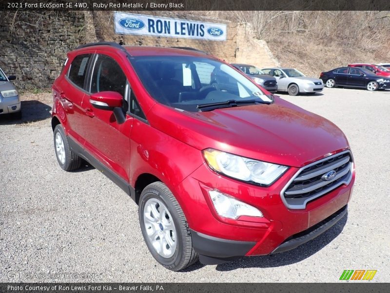 Ruby Red Metallic / Ebony Black 2021 Ford EcoSport SE 4WD