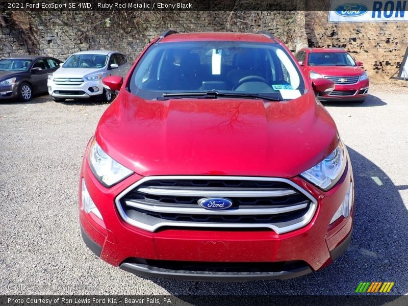 Ruby Red Metallic / Ebony Black 2021 Ford EcoSport SE 4WD